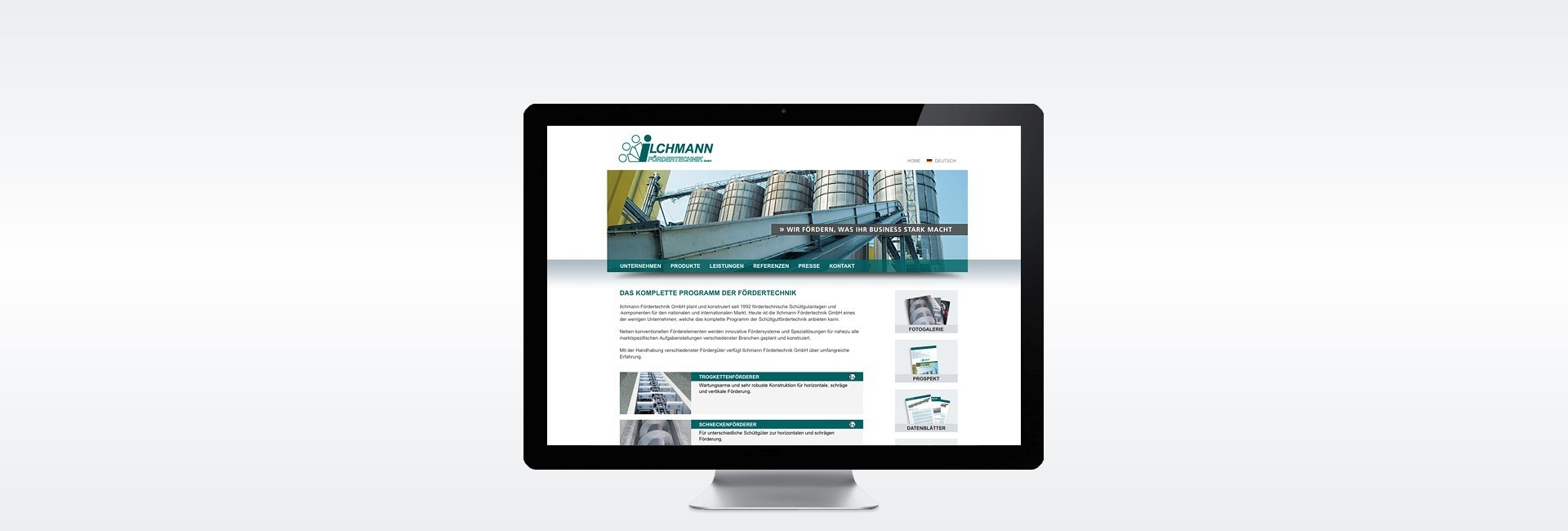 Website Ilchmann Fördertechnik