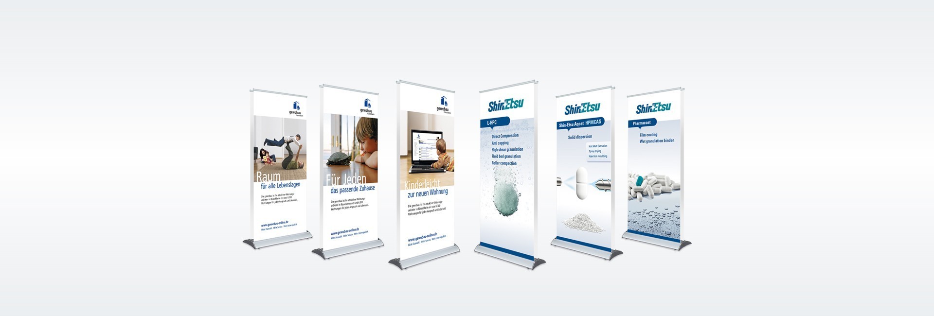 Werbedisplays für Messe und Promotion